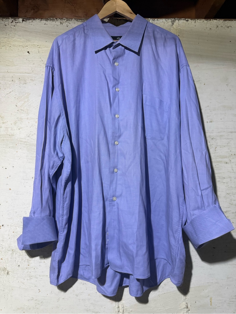 Paul Dione Cotton Button Up Lilac Purple Officecore Career Corpcore Men 19 34/35